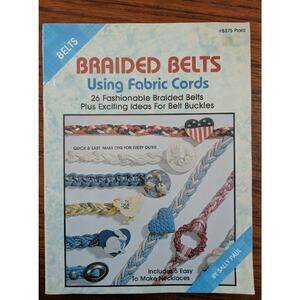 Braided Belts Fabric Cord Pattern Bk '88